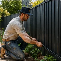 Flooring & fencing at work